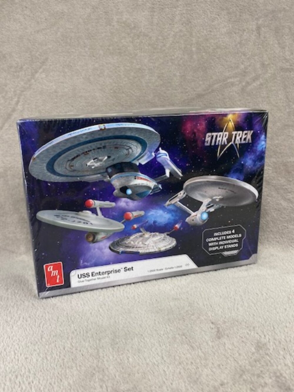 Star Trek U.S.S. Enterprise Four Ship Set AMT 1485 1:2500 Model K